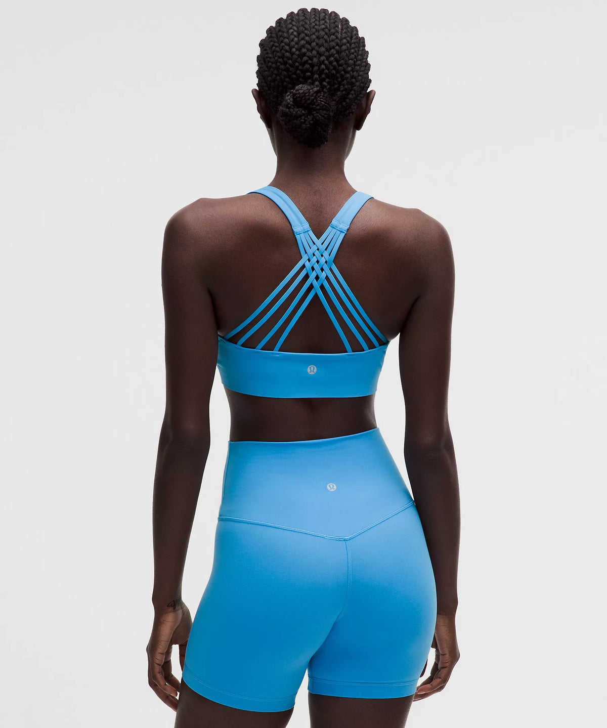 FlexyFlex Strappy Yoga Bra - Blue