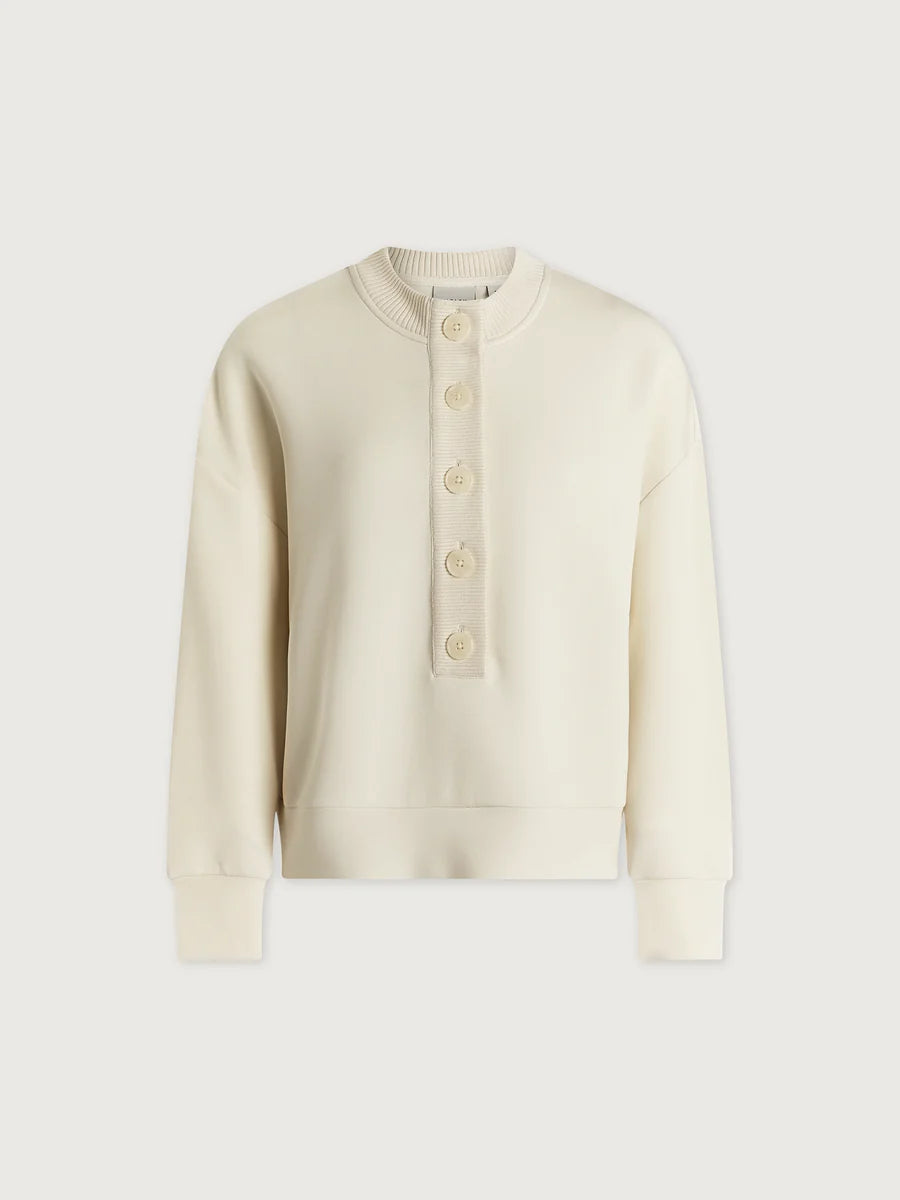Reena Button Front Sweat