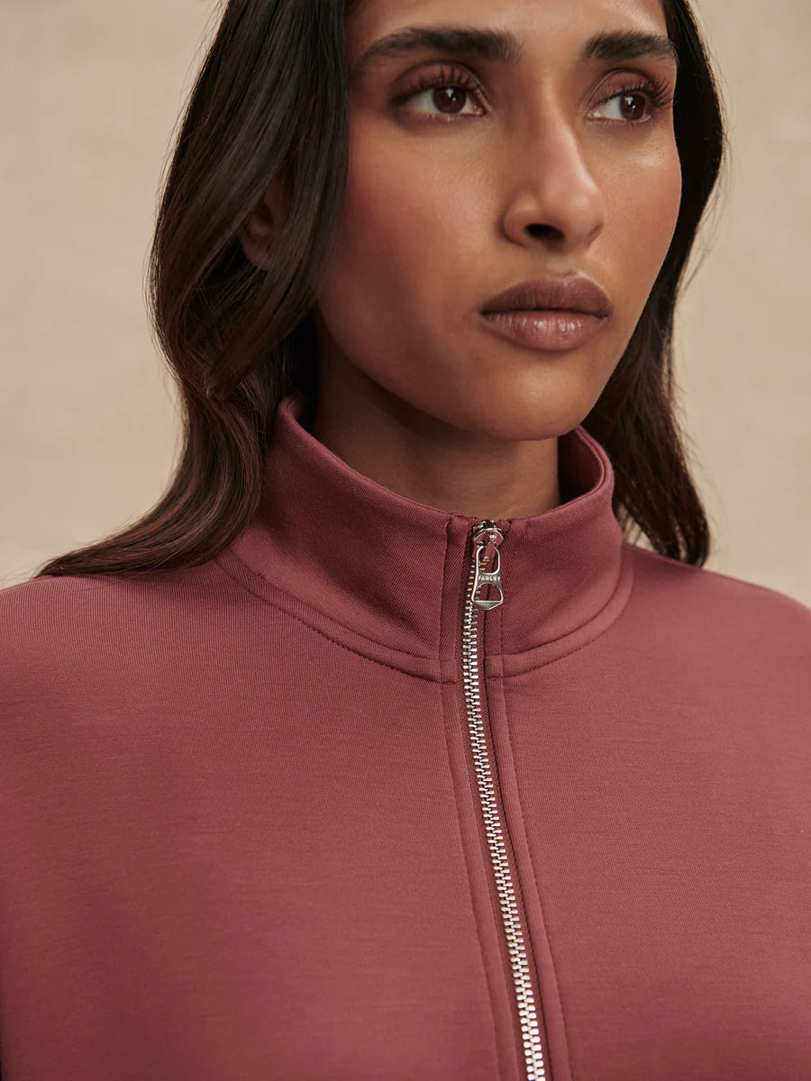 Varley Mavis Mock Neck Sweat – Wild Rhubarb
