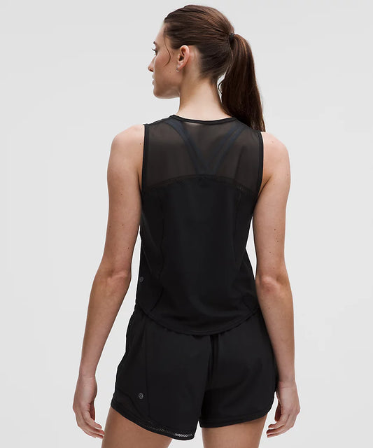 Sculpt Cropped Tank *Lace Trim image 0