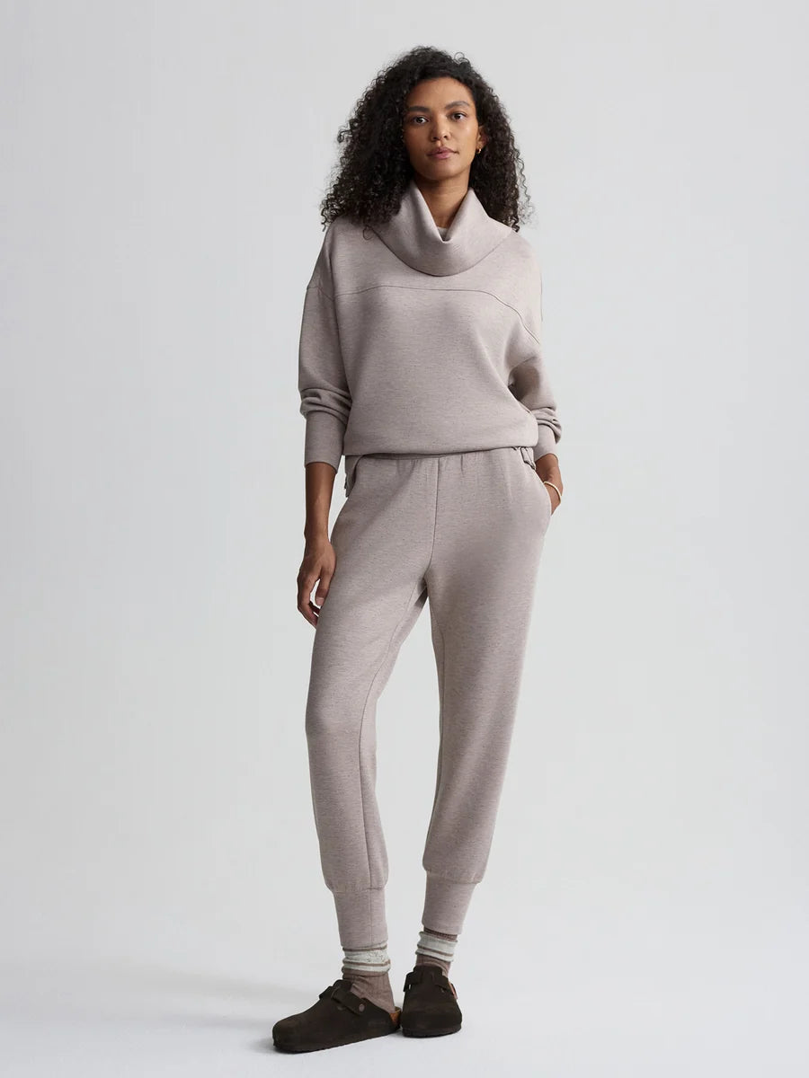 Varley The Slim Cuff Pant 27.5" - Toupe Marl
