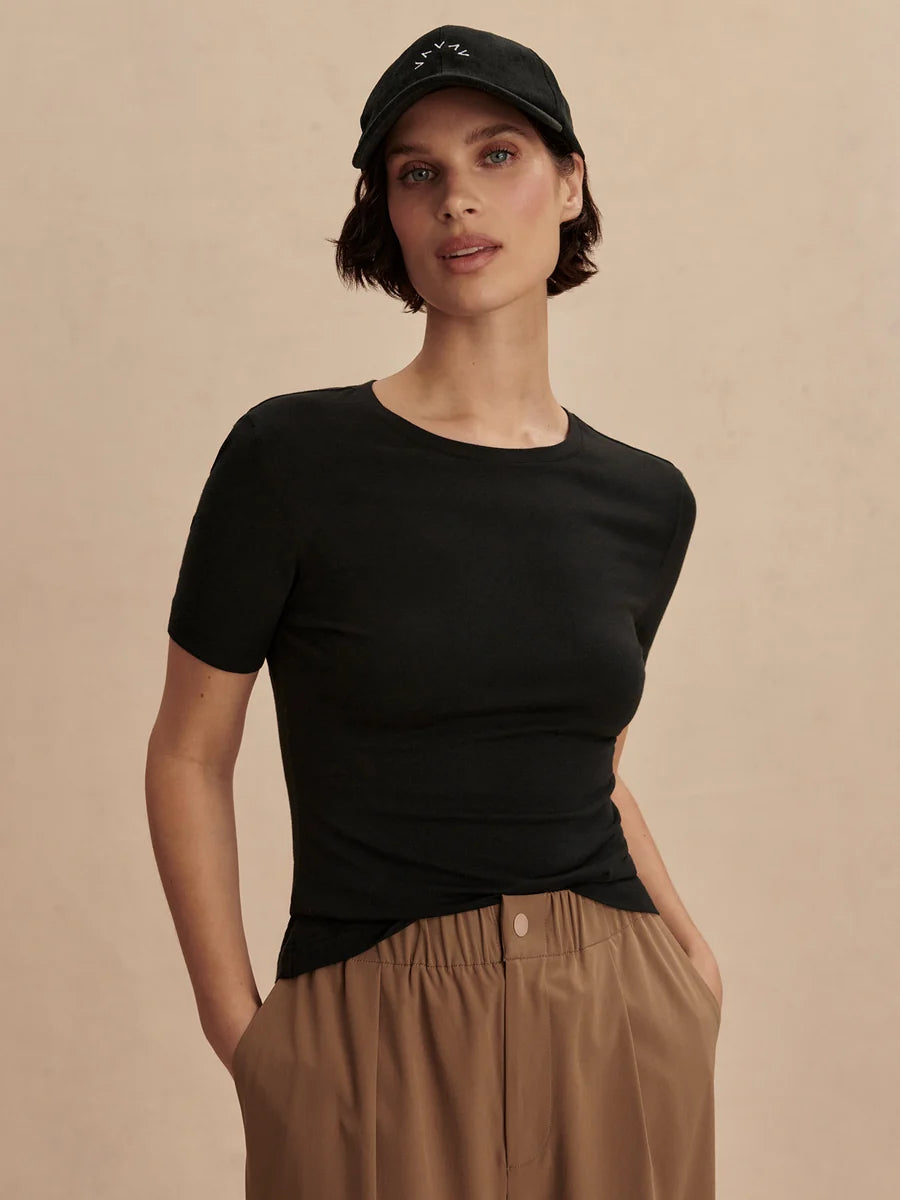 Varley Regina Fitted Tee - Black