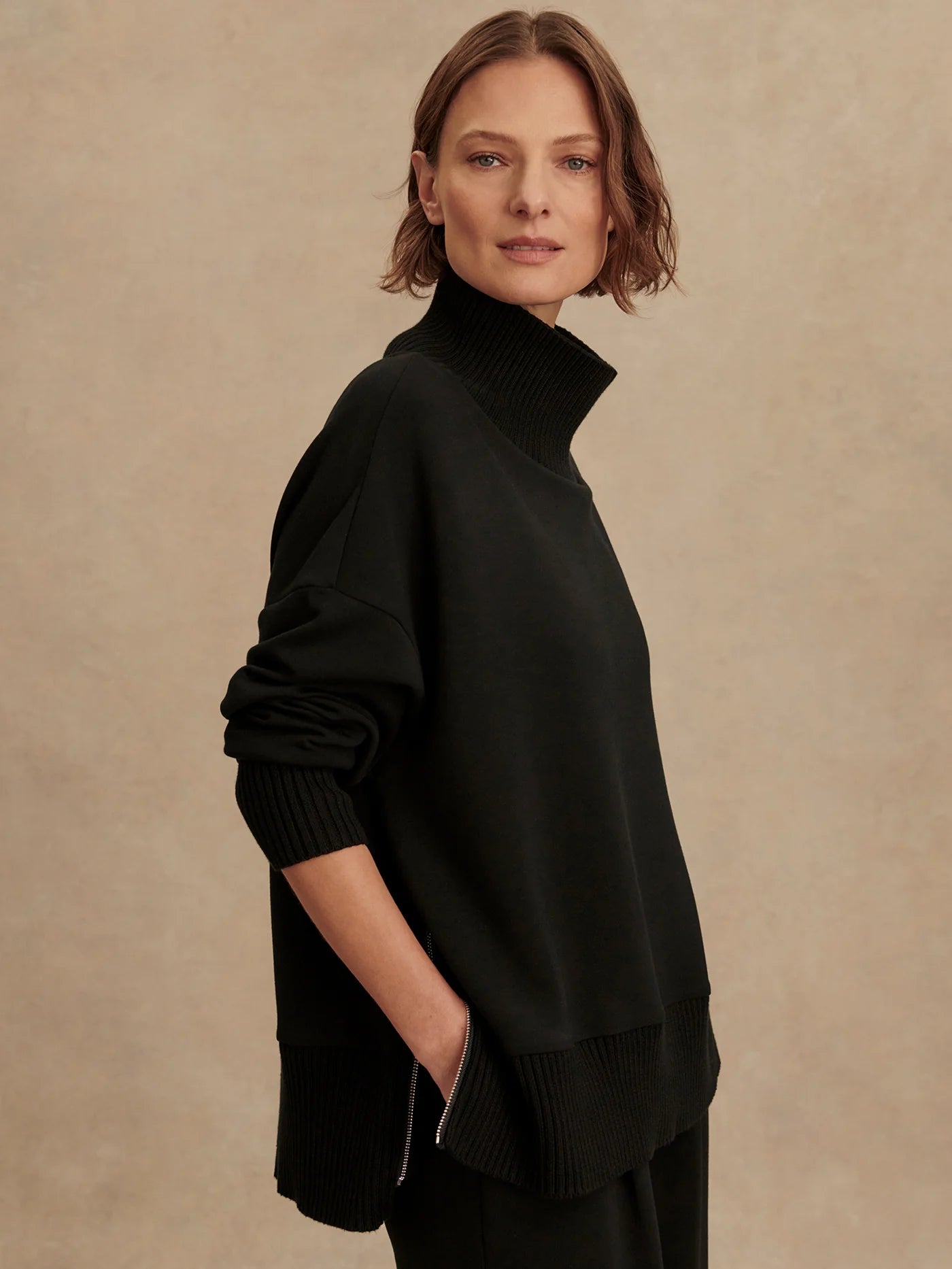 Barker High-Neck Sweat