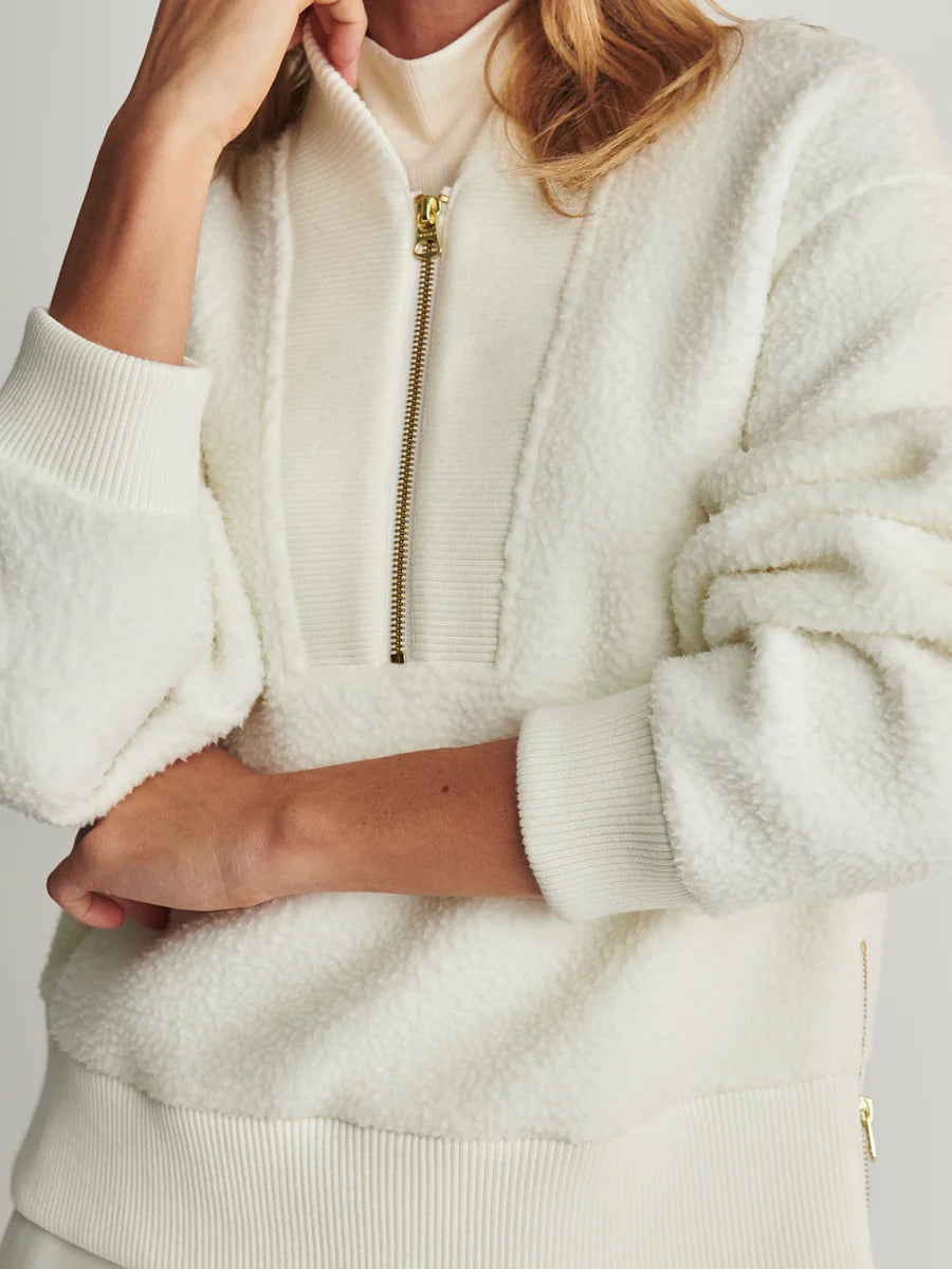 Varley Mumford Half-Zip Fleece – Egret