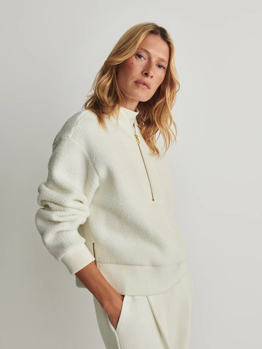 Varley Mumford Half-Zip Fleece – Egret