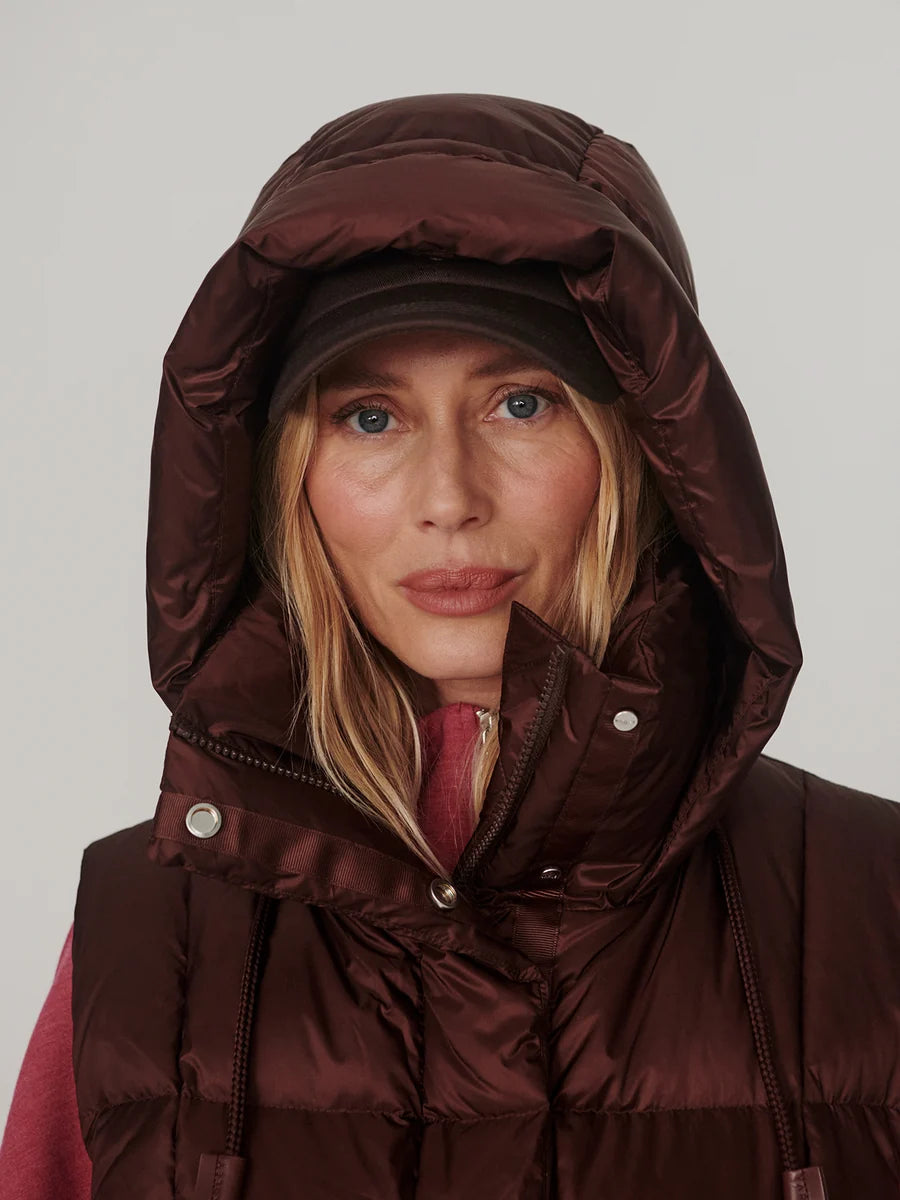Varley Down Puffer Gilet - Dark Mahogany