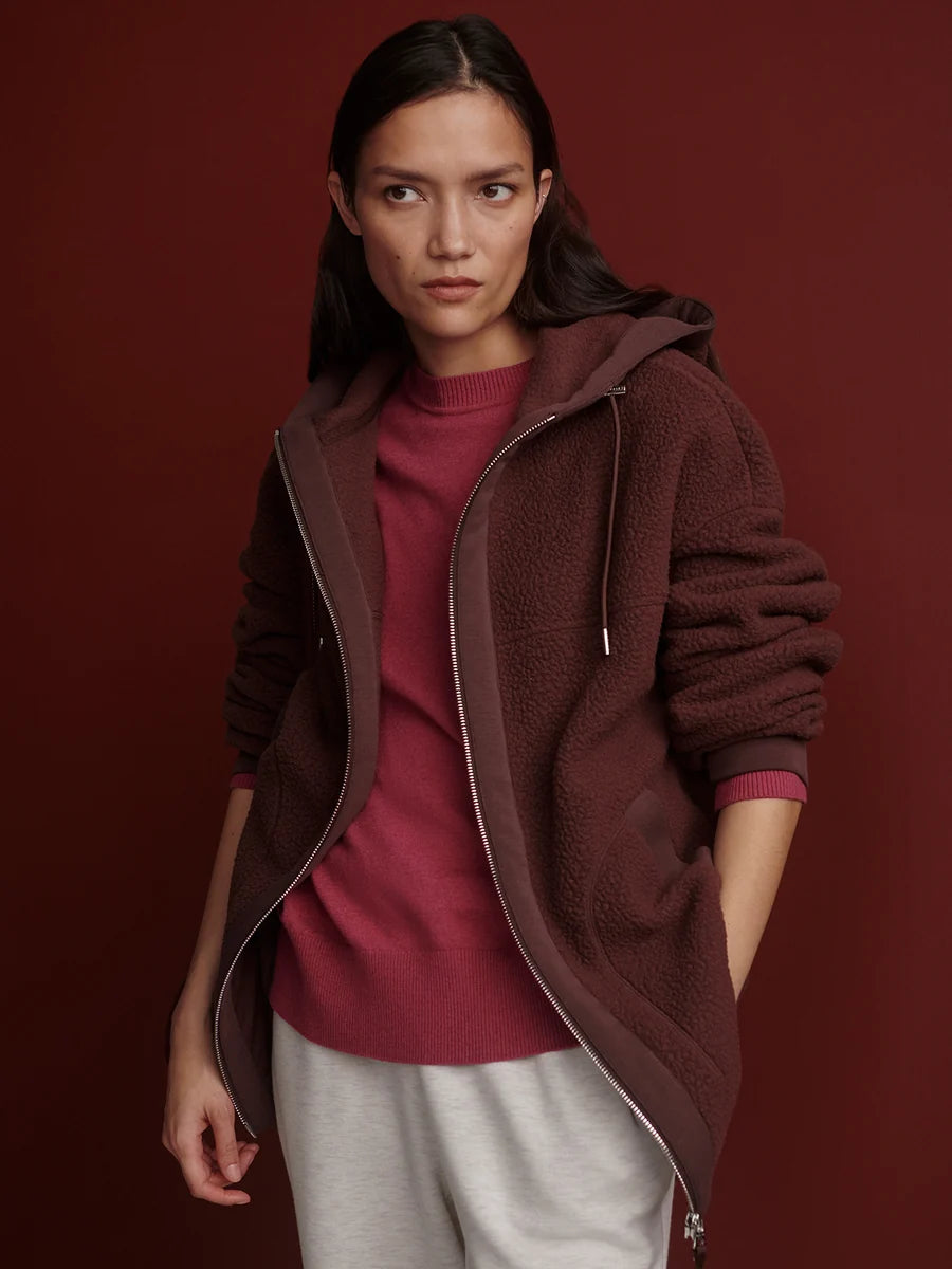 Varley Fey Relaxed Fleece - Mahogany