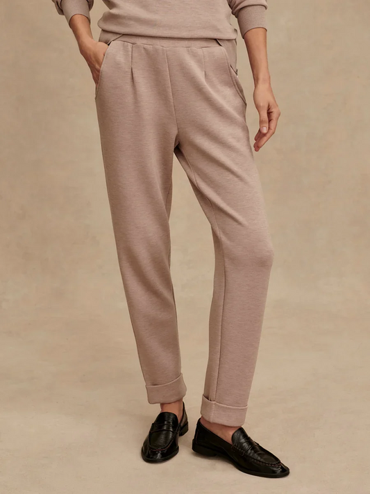 Varley The Rolled Cuff Pant 25" – Toupe Marl