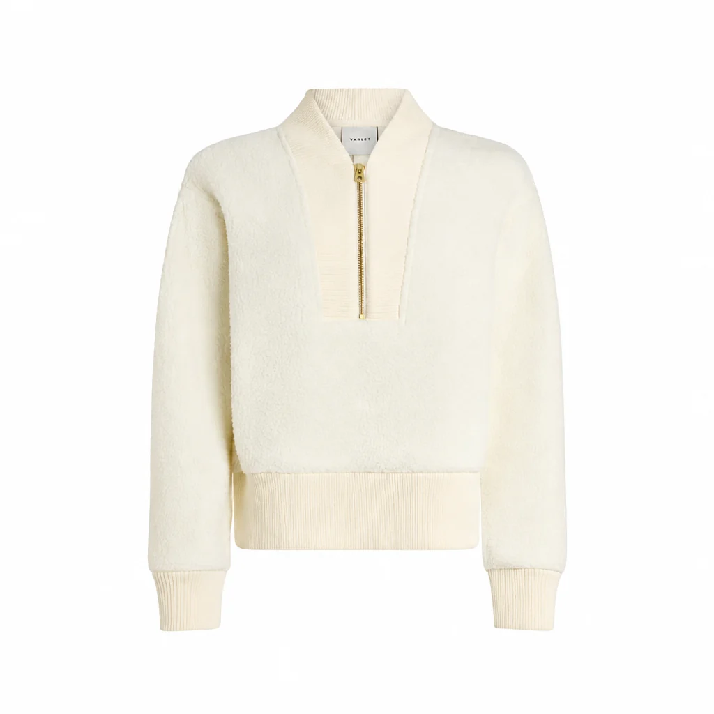Varley Mumford Half Zip Fleece – Egret