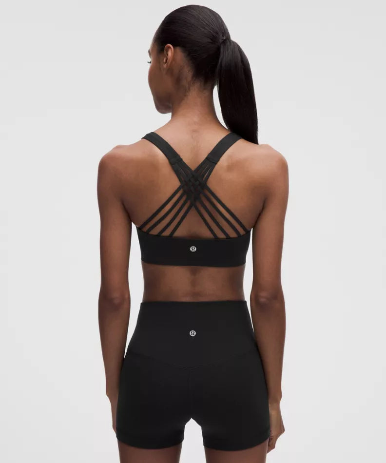 Flexy Fit Strappy Bra - Black