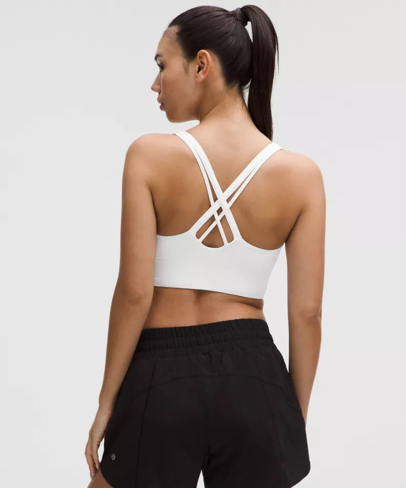 Energy LongLine Bra - White