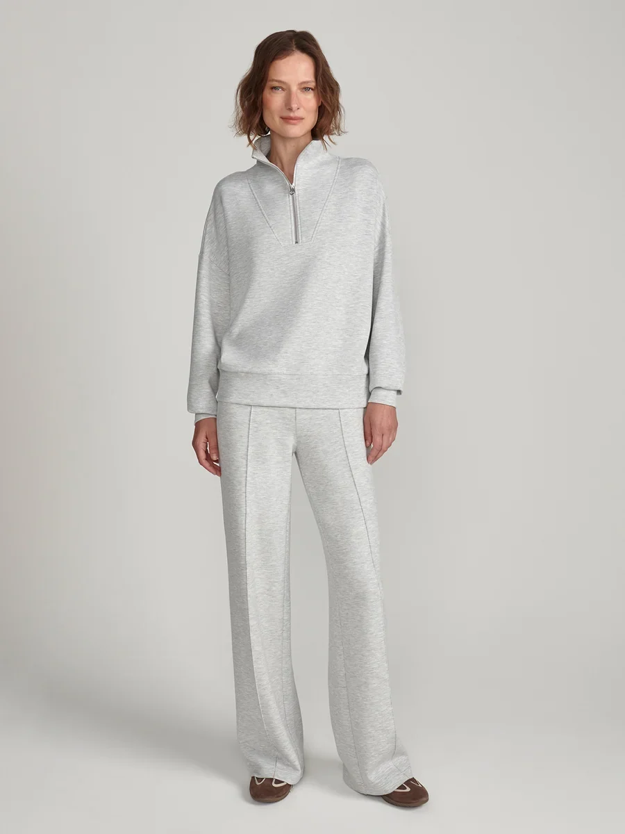 Varley The Wide Leg Pant 30" - Grey Marl
