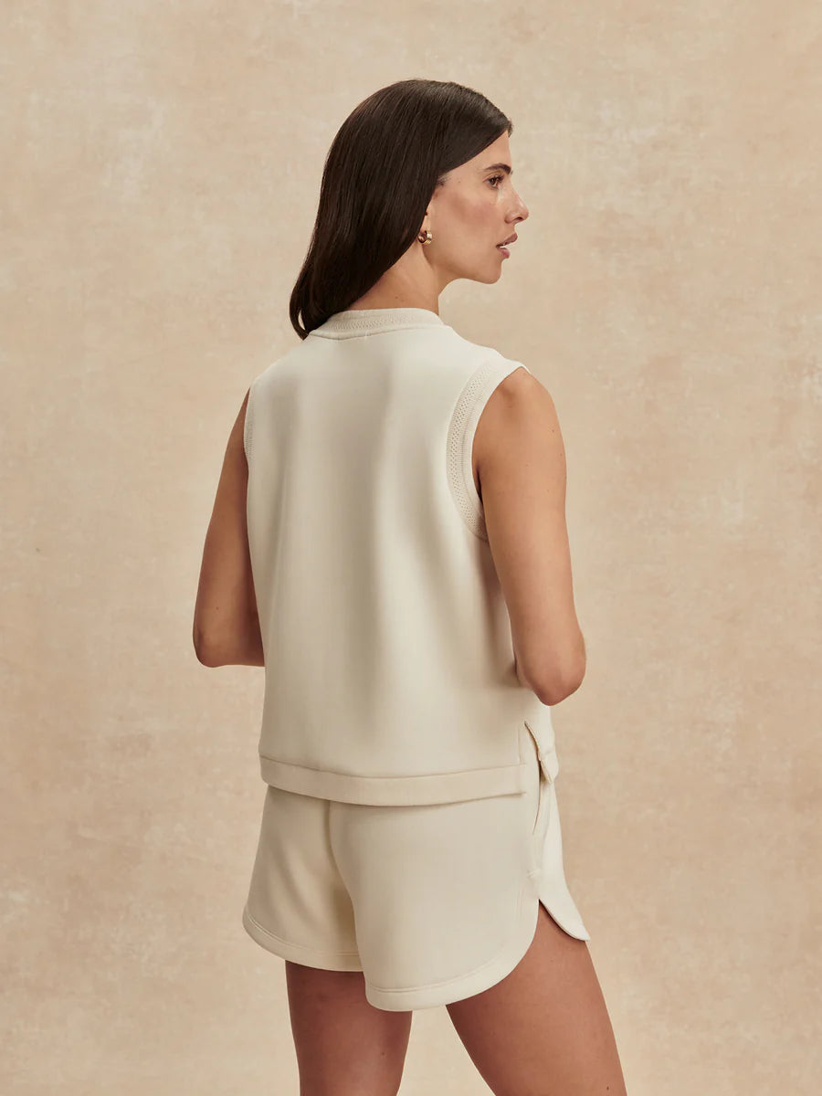 Marla Button Placket Tank — Pristine