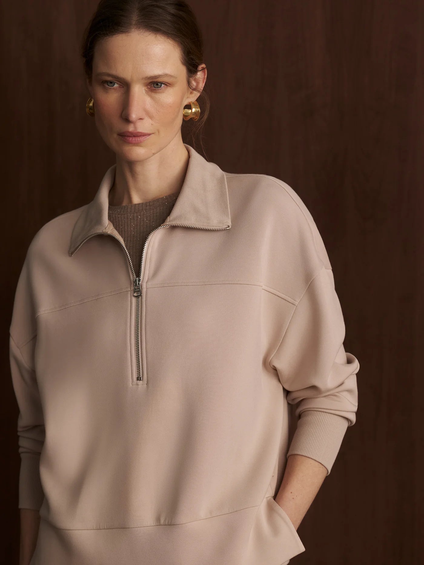 Kayleigh Half-Zip Sweat