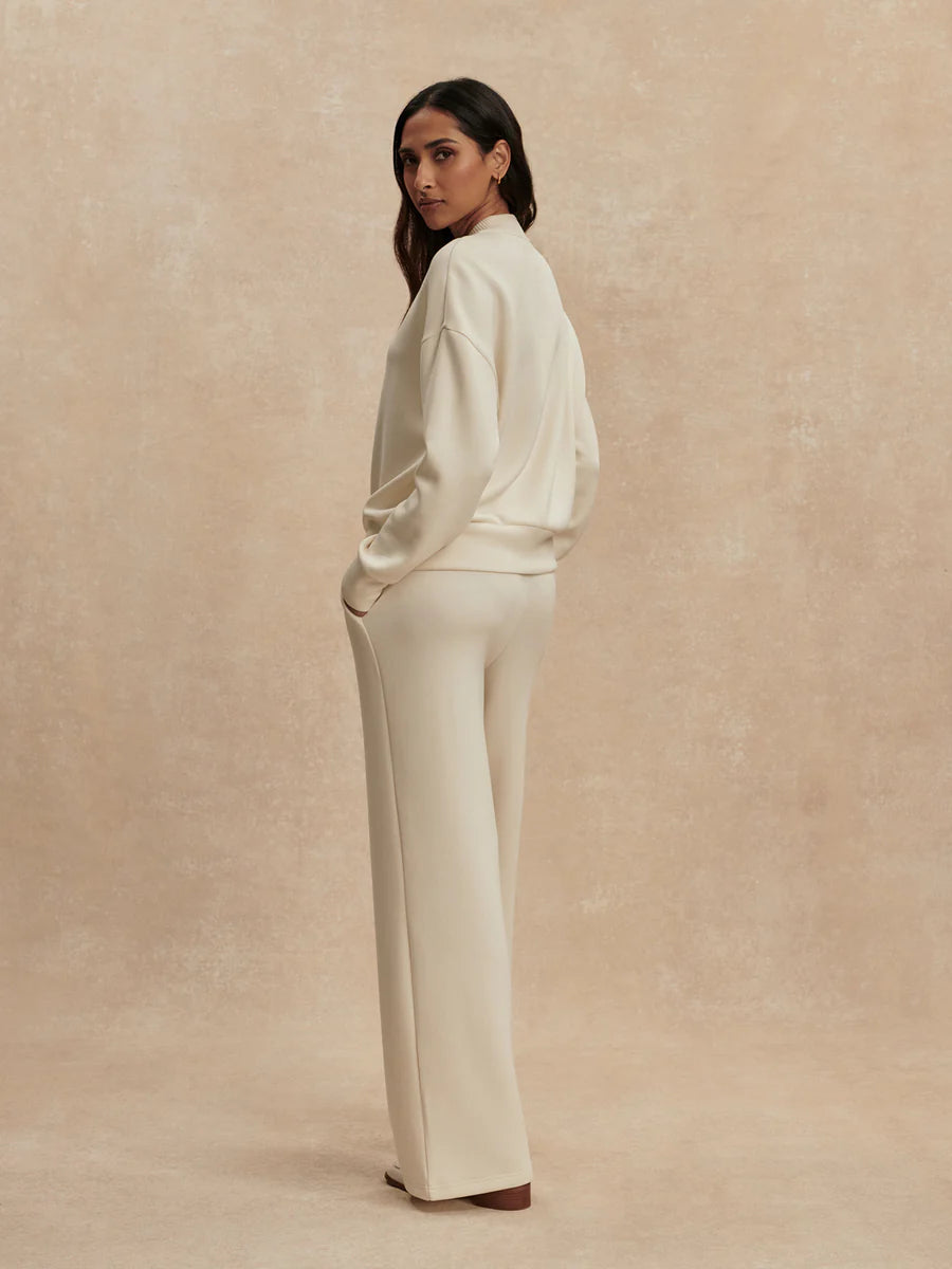 Reena Button Front Sweat