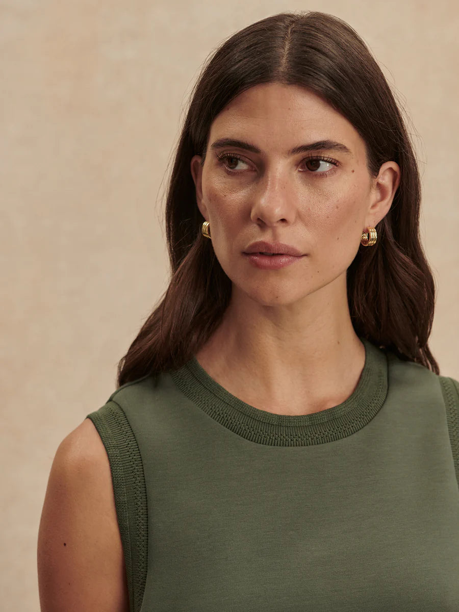 Shea Crop Tank — Thyme