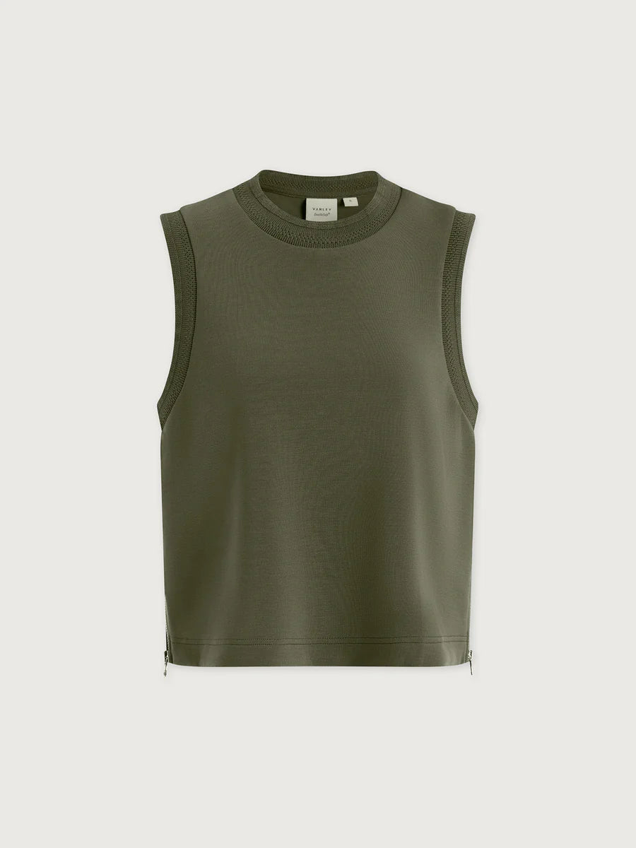 Shea Crop Tank — Thyme
