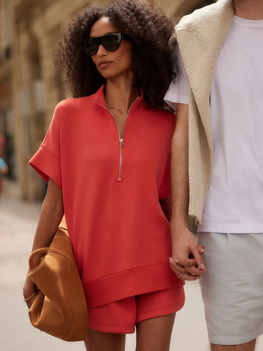 Ritchie Short Sleeve Sweat — Summer Fig