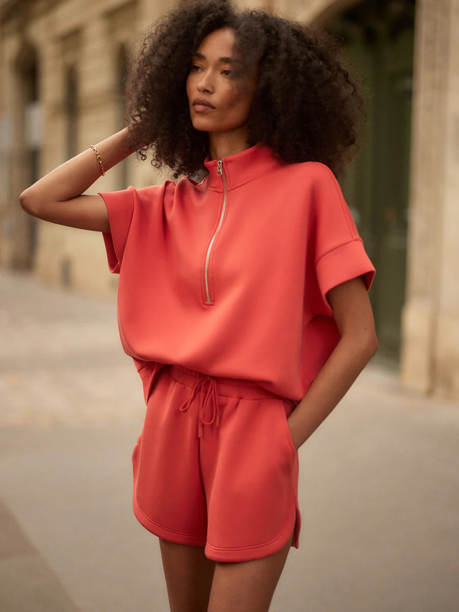 Ritchie Short Sleeve Sweat — Summer Fig